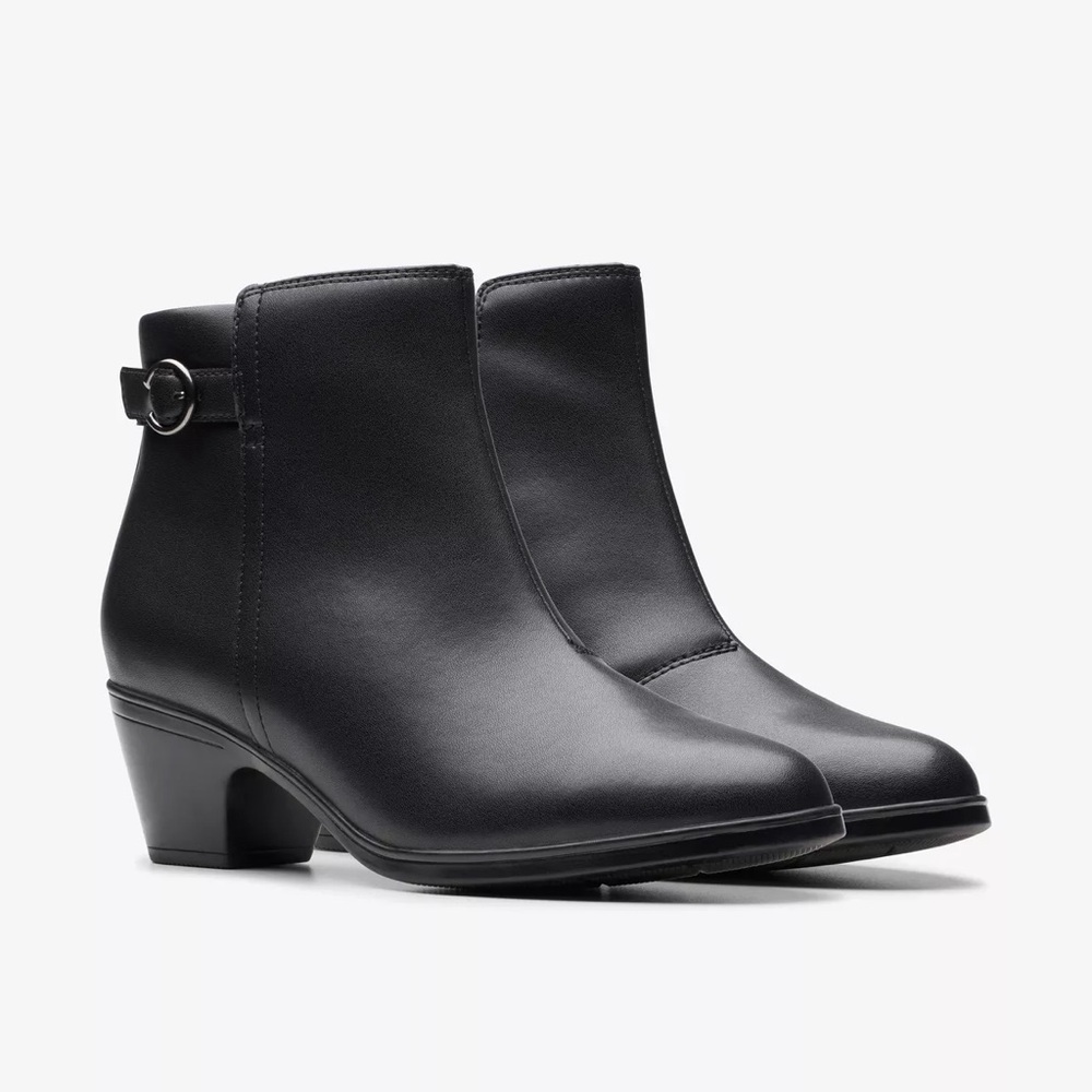Clarks Emily 2 Belle Black Ankle Boots